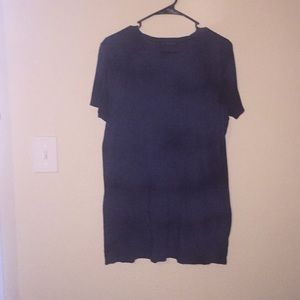 Navy tie dye t shirt dress
